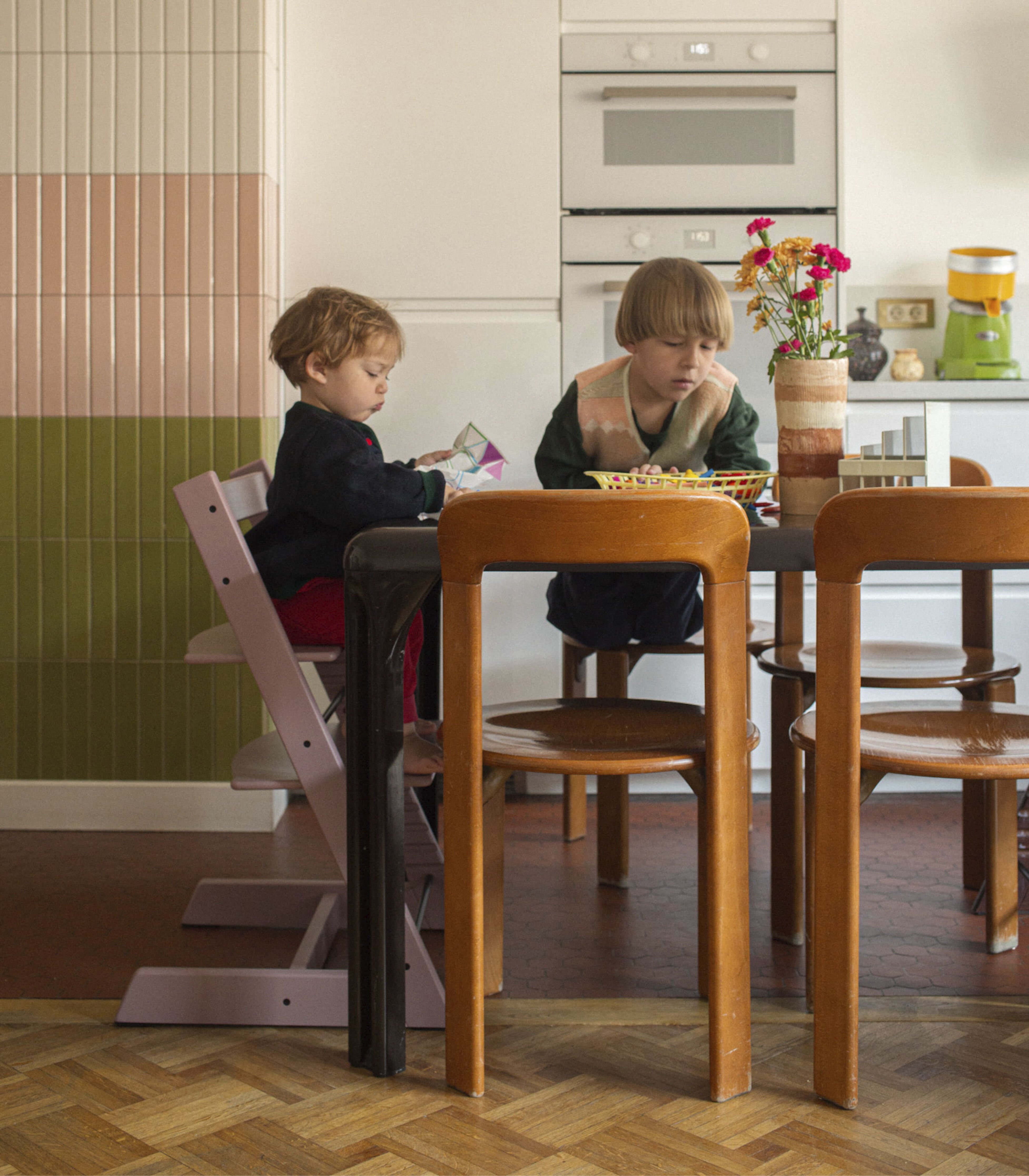 Tripp Trapp® Chair Heather Mauve, Heather Mauve, mainview